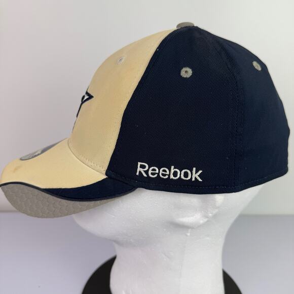 Dallas Cowboys Reebok NFL Official Sideline Hat Beige Navy Size L/XL Fitted Hat - Picture 5 of 10